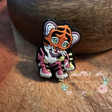 Load image into Gallery viewer, Cute Tiger Silicone Focal Bead Beads
