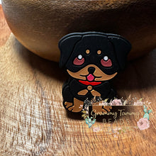 Load image into Gallery viewer, Cute Puppy Silicone Focal Bead Beads
