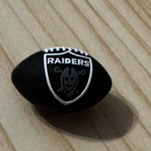 Load image into Gallery viewer, 3D Raiders Football Silicone Focal Bead
