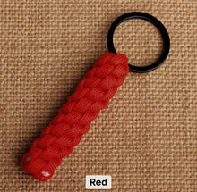 Load image into Gallery viewer, Handmade Woven Paracord Knot Survival Keychain
