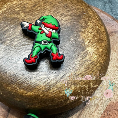 Dabbing Elf Silicone Focal Bead Beads