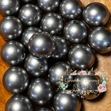 Load image into Gallery viewer, Dark Grey Pearl 20Mm Acrylic Beads 5 Count
