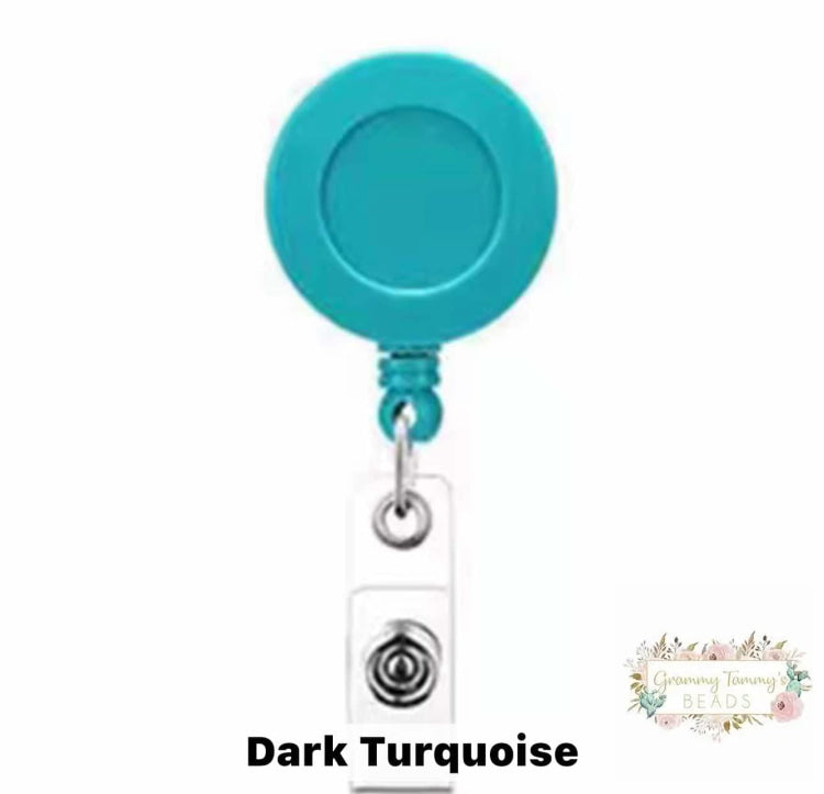 Dark Turquoise Alligator Swivel Clip Badge Reels Badge Reel