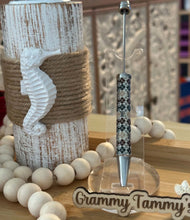 Load image into Gallery viewer, LoVe Beadable Pen - Argile Black &amp; Tan
