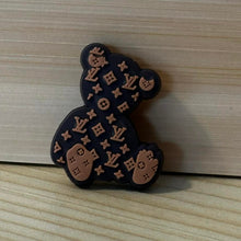 Load image into Gallery viewer, L0Ve Brown Teddy Bear Silicone Focal Bead
