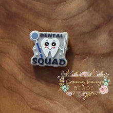 Load image into Gallery viewer, Dental Squad Silicone Focal Bead Beads
