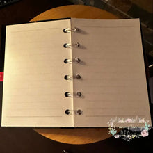 Load image into Gallery viewer, Designer Inspired Acrylic Loose-leaf Cover Notebook Plastic Binder - CiCi B&amp;W Designer Notebook
