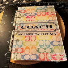 Load image into Gallery viewer, Designer inspired Acrylic Loose-leaf Cover Notebook Plastic Binder - Co*ch Designer Notebook
