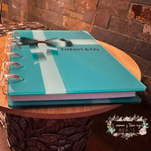 Load image into Gallery viewer, Designer inspired Acrylic Loose-leaf Cover Notebook Plastic Binder -Tif Gift Designer Notebook
