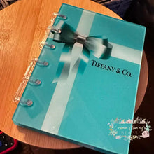 Load image into Gallery viewer, Designer inspired Acrylic Loose-leaf Cover Notebook Plastic Binder -Tif Gift Designer Notebook
