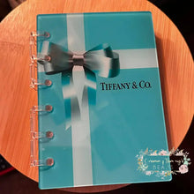 Load image into Gallery viewer, Designer inspired Acrylic Loose-leaf Cover Notebook Plastic Binder -Tif Gift Designer Notebook
