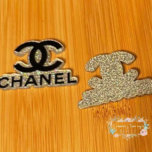 Load image into Gallery viewer, Designer inspired CiCi Flatback Glitter Flatback
