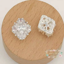 Load image into Gallery viewer, Diamond Shaped Rhinestone Beads - 1 Count - Assorted Colors Available Rhinestone Designs

