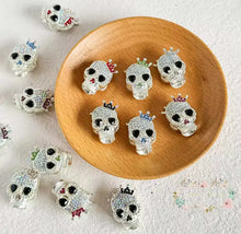 Load image into Gallery viewer, Diamond Skulls Various Colors Available Fancy Rhinestone Bead
