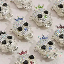 Load image into Gallery viewer, Diamond Skulls Various Colors Available Fancy Rhinestone Bead
