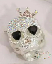 Load image into Gallery viewer, Diamond Skulls Various Colors Available Fancy Rhinestone Bead
