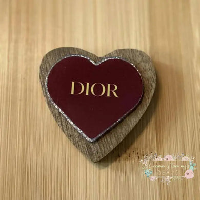 DiDi Red Heart Glittery Flatback Glitter Flatback