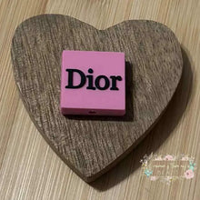 Load image into Gallery viewer, DiDi Pink Square PVC Focal Bead Silicone Focal Bead
