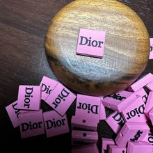 Load image into Gallery viewer, Dd Pink Square Silicone Focal Bead

