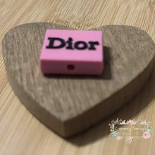 Load image into Gallery viewer, DiDi Pink Square PVC Focal Bead Silicone Focal Bead
