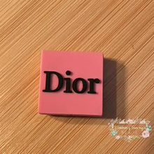 Load image into Gallery viewer, DiDi Square - Pink PVC Focal Bead Silicone Focal Bead
