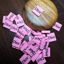 Load image into Gallery viewer, Dd Pink Square Silicone Focal Bead
