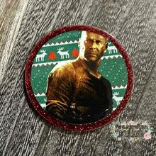 Load image into Gallery viewer, Die Hard - Red Glittery Acrylic Flatback Glitter Flatback
