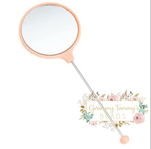 Load image into Gallery viewer, Diy Beaded Mirror Portable Handheld Beadable Mirrors Peach
