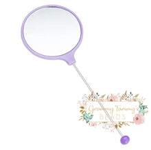 Load image into Gallery viewer, Diy Beaded Mirror Portable Handheld Beadable Mirrors Violet
