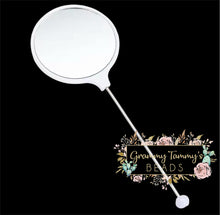 Load image into Gallery viewer, Diy Beaded Mirror Portable Handheld Beadable Mirrors White
