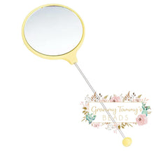 Load image into Gallery viewer, Diy Beaded Mirror Portable Handheld Beadable Mirrors Yellow
