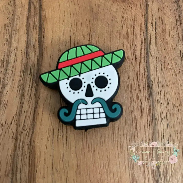 Dod Skull Silicone Focal Bead