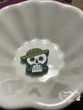 Load image into Gallery viewer, Dod Skull Silicone Focal Bead
