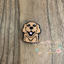 Load image into Gallery viewer, Dog Golden Silicone Focal Bead
