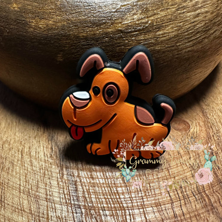 Dog Silicone Focal Bead Beads