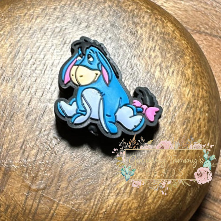 Donkey 2 Silicone Focal Bead Beads