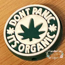 Load image into Gallery viewer, Don’t Panic - Silicone Focal Bead Silicone Focal Bead
