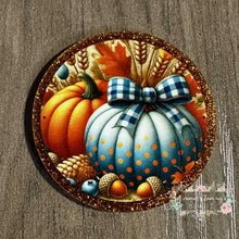 Load image into Gallery viewer, Double Pumpkins - Glitter Acrylic Flatback Glitter Flatback
