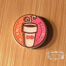Load image into Gallery viewer, Dunkin Coffee Silicone Focal Bead Silicone Focal Bead
