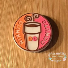 Load image into Gallery viewer, Dunkin Coffee Silicone Focal Bead Silicone Focal Bead
