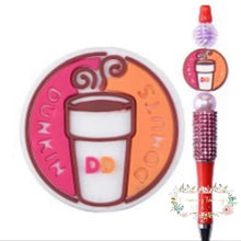 Load image into Gallery viewer, Dunkin Coffee Silicone Focal Bead - One Count Silicone Focal Bead
