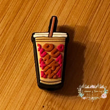 Load image into Gallery viewer, Dunkin Cup - Silicone Focal Bead Silicone Focal Bead
