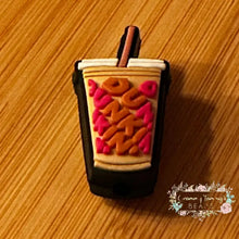 Load image into Gallery viewer, Dunkin Cup - Silicone Focal Bead Silicone Focal Bead
