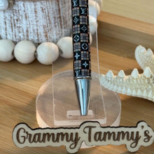 Load image into Gallery viewer, Beadable Pen - LoVe - Black &amp; Brown
