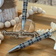 Load image into Gallery viewer, LoVe Beadable Pen - Argile Black &amp; Tan
