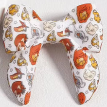 Load image into Gallery viewer, 3D Cartoon Printed Bow Silicone Focal Beads 40*40mm - 15 Different Prints

