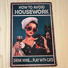 Load image into Gallery viewer, Creative Tin Sign 8X12 - Avoid Housework
