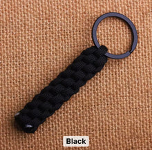 Load image into Gallery viewer, Handmade Woven Paracord Knot Survival Keychain
