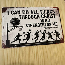 Load image into Gallery viewer, Creative Tin Sign 8X12 - Can do all things
