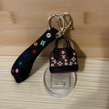 Load image into Gallery viewer, Cute Keychain Soft 3D Silicone PVC Rubber - Love Brown &amp; Black
